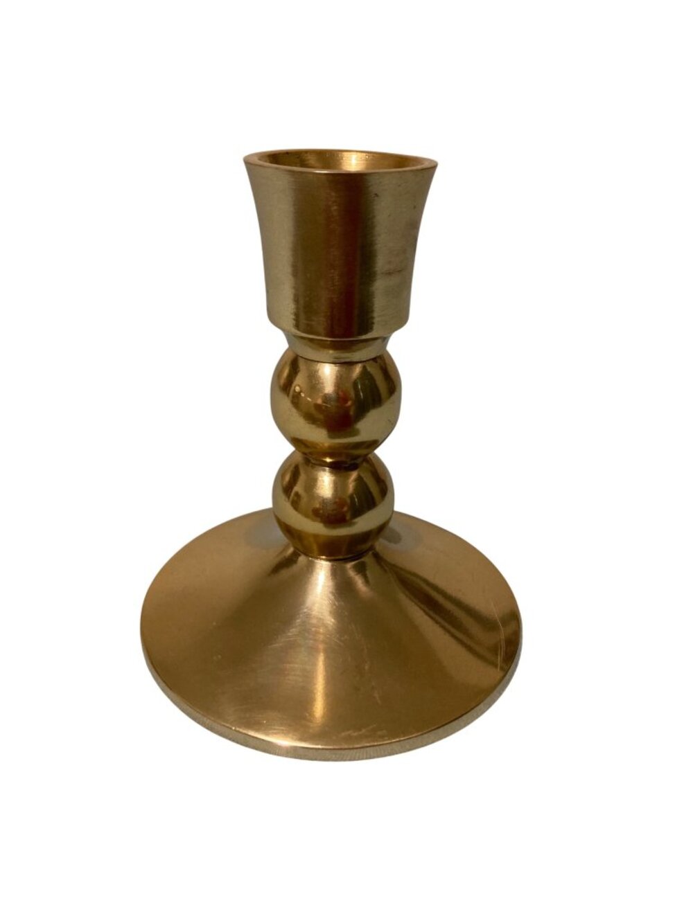 Anthropologie Single Brass Candle Holder